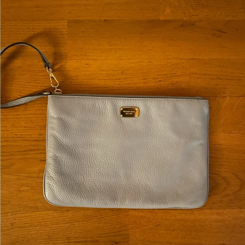 MICHAEL Michael Kors Light Blue Wristlet